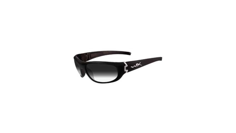 Wiley X Curve Sunglasses - Smoke Gray lenses, Gloss Black frame