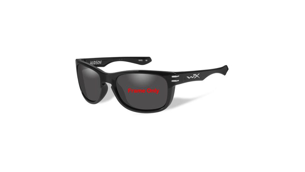 Wiley X Hudson Sunglass Frame,Gloss Black ACHUD03F
