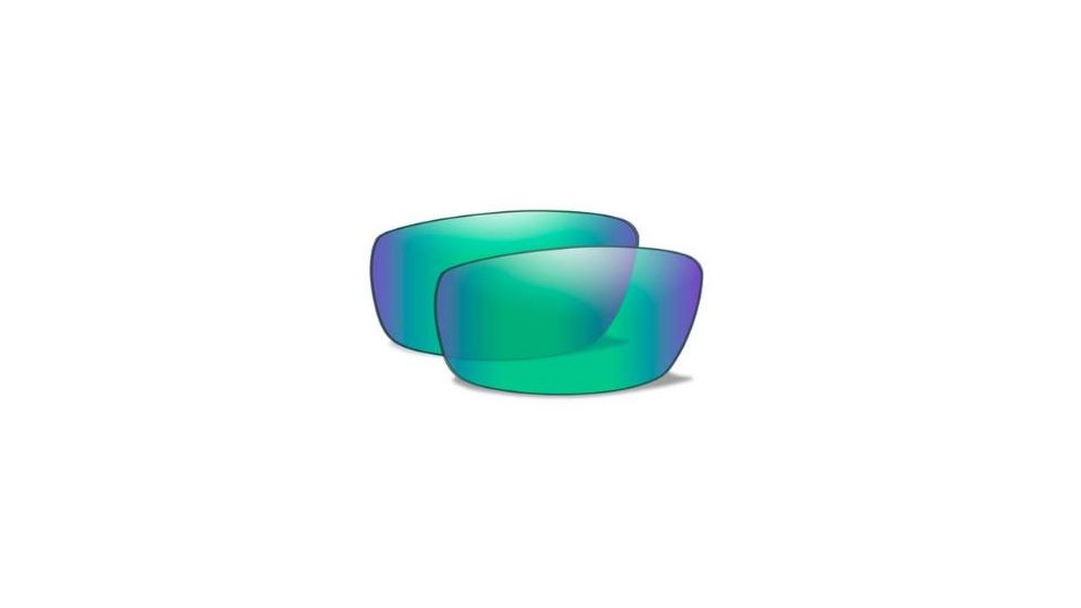 Wiley X Knife Replacement Lens,Polarized Emerald Mirror Amber CCKNIPGM