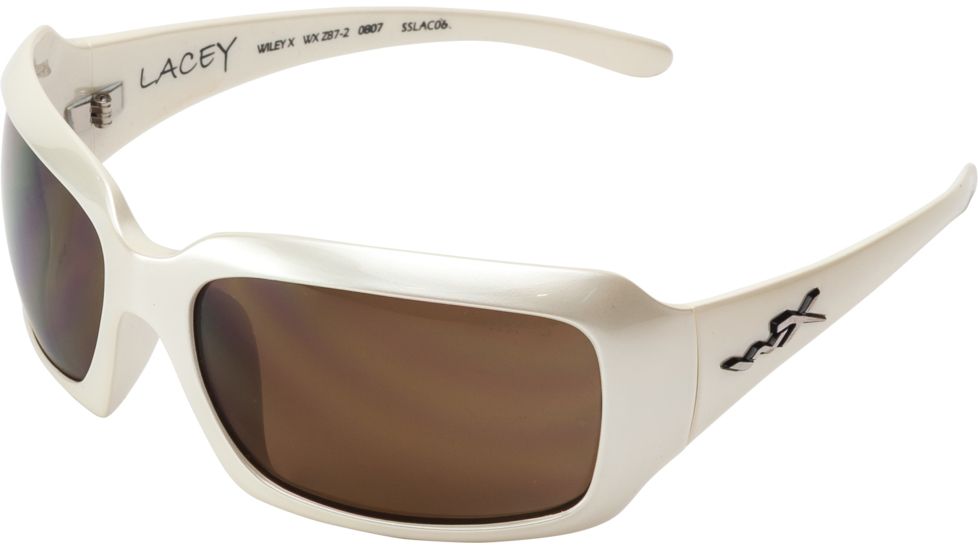 Wiley X Lacey Sun Glasses Pearl White/Bronze Brown