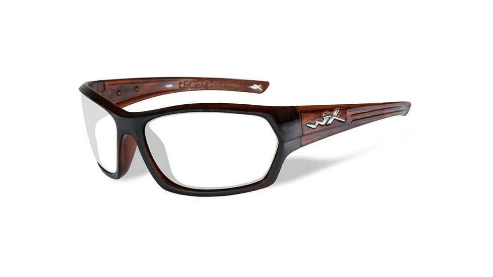 Wiley X Legend Progressive Prescription Sunglasses, Gloss Hickory Brown Frame, SSLEG04FPR