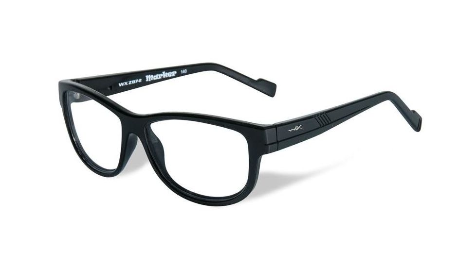 Wiley X Marker Eyeglass Frame,Square,Gloss Black WSMAR02