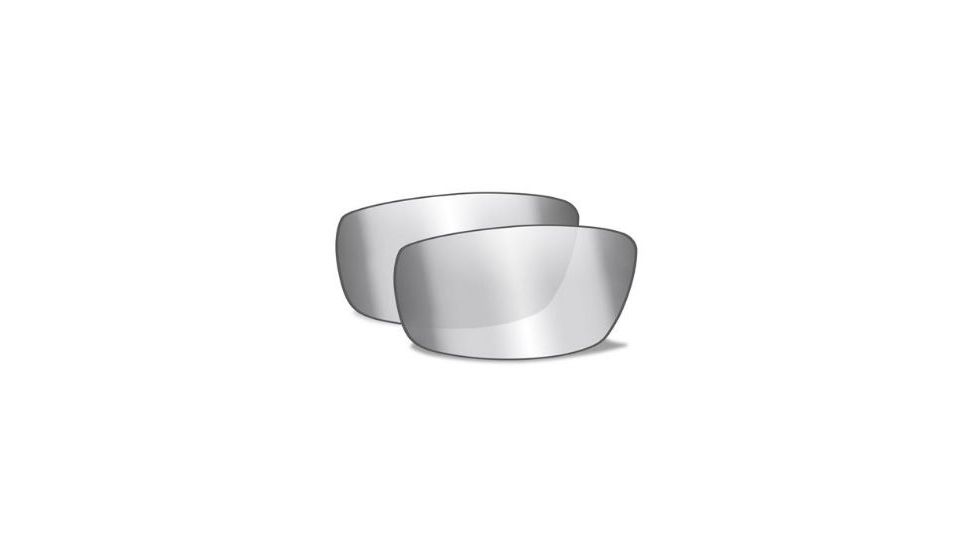 Wiley X MOXY Safety Sunglasses Replacement Lens, Lens Only, Not Polarized, Smoke Gray/Silver Flash, SSMOXSF