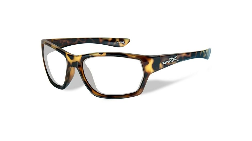 Wiley X Moxy Single Vision Prescription Sunglasses, Gloss Demi Frame, SSMOX08FSV