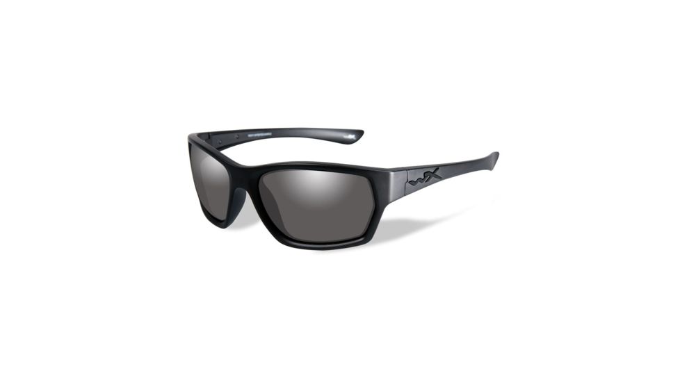 Wiley X Moxy Single Vision Prescription Sunglasses, Matte Black Frame, SSMOX01SV