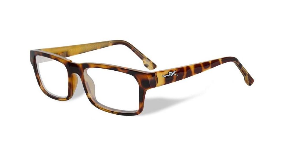 Wiley X Profile Progressive Prescription Eyeglasses, Gloss Brown Demi Frame, WSPRF04PR