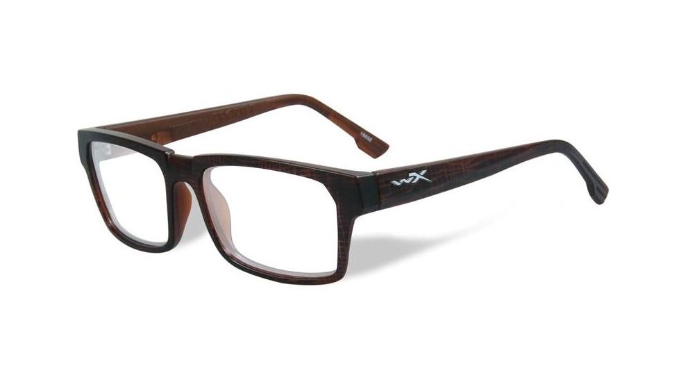 Wiley X Profile Progressive Prescription Eyeglasses, Matte Hickory Brown Frame, WSPRF03PR