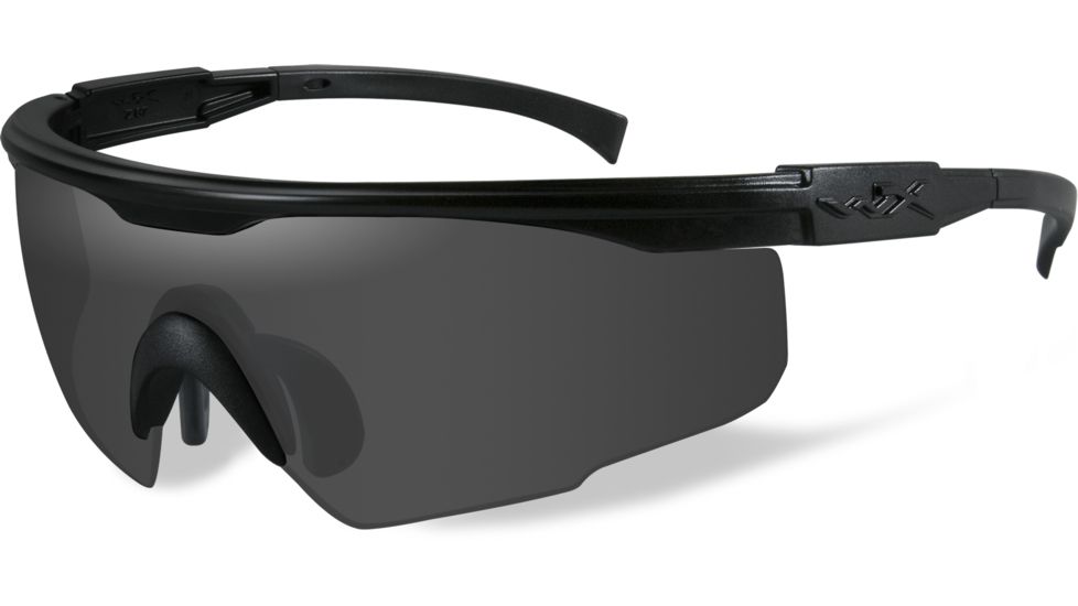 Wiley X PT-1 Sunglasses - 2 Lens Package - Smoke Grey, Clear / Matte Black Frame PT-1SC