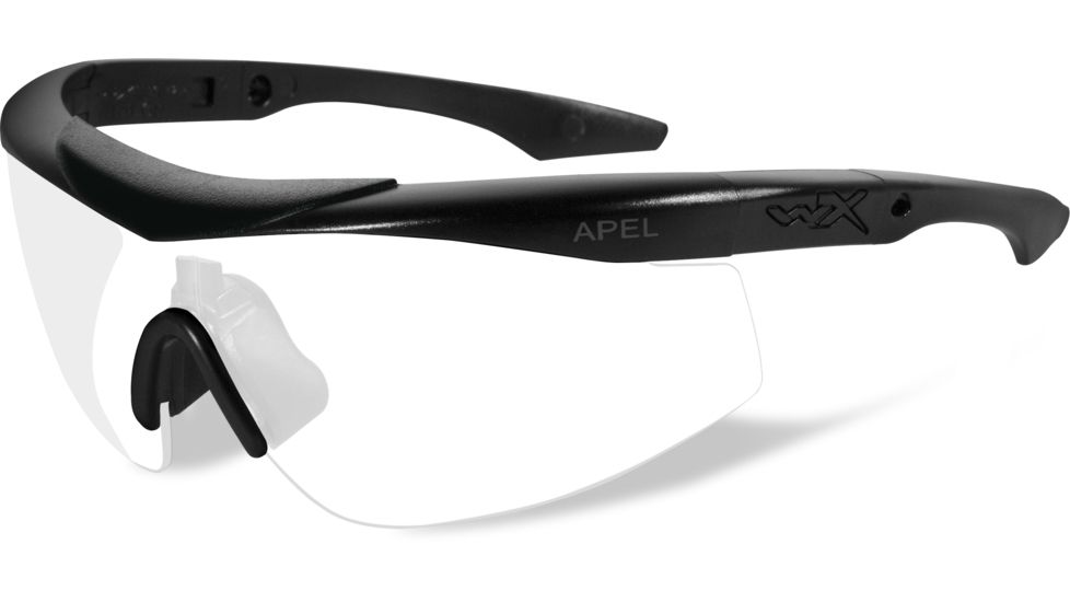 Wiley X WX Talon Sunglasses - Matte Black Frame w/ 2 Lens Package (Smoke Grey, Clear) CHTAL1