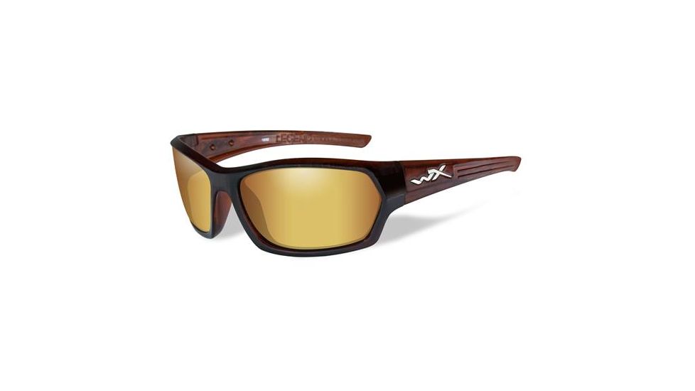 Wiley X WX Legend Progressive Prescription Sunglasses, Gloss Hickory Brown Frame, SSLEG04FPR