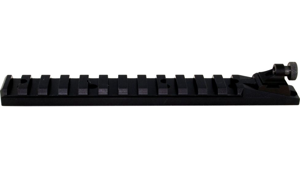 Williams Gun Sight Ace In The Hole Picatinny Scope Rail For Remington 870 w/ Fiber Optic Front Sight, Black/Red 71008