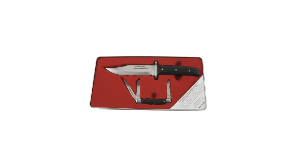 Winchester Guns 6956 Teddy Roosevelt Knife Set Steel Multiple Blades/Drop Point