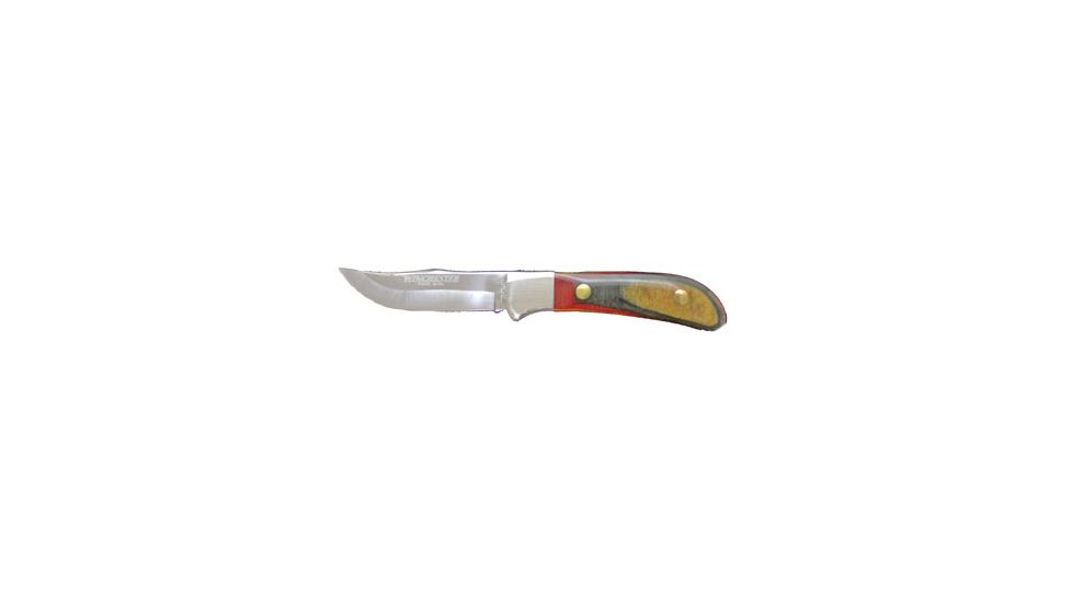 Winchester Knives Fixed Blade Sheath Knife,8 1/8in Satin Finish Hollow Ground Clip Blade,Pakawood Handle W 15 0680