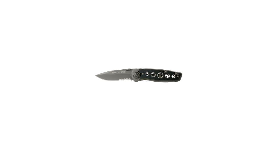 Winchester Knives Large Blade Burl Wood Knife, 22-41784