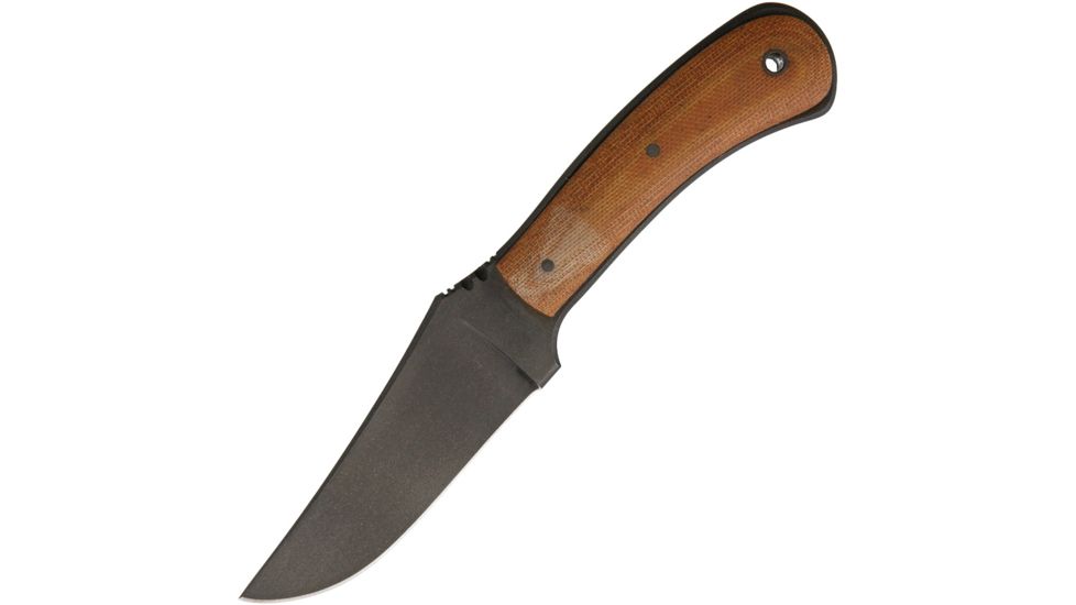 Winkler Blue Ridge Hunter Tan Micarta Fixed Blade Knife, 4in, Standard Edge, Clip Point, Tan, Micarta Handle, B R HUNTER TAN MICARTA