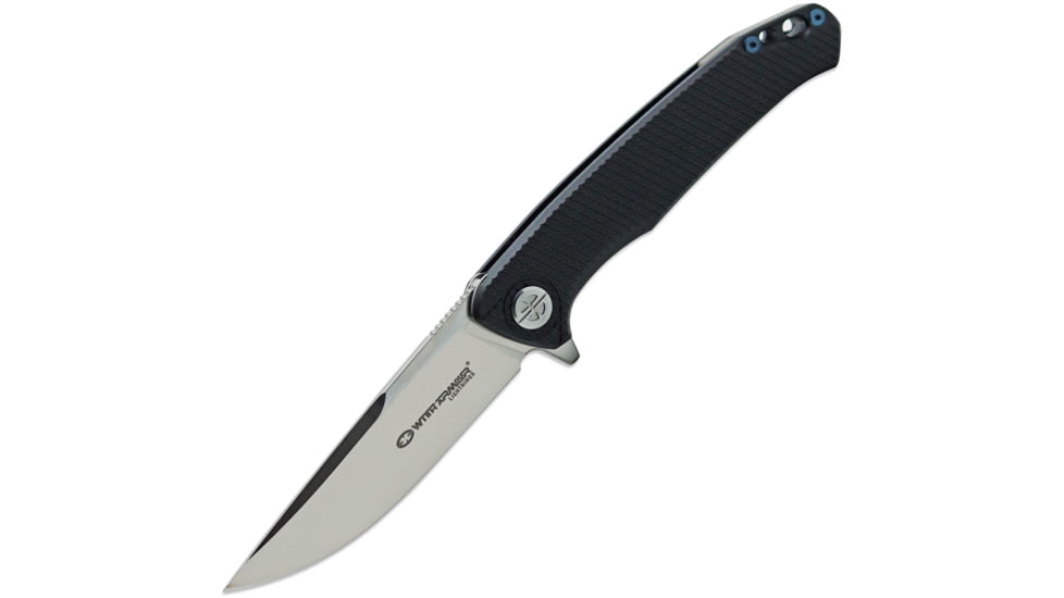 WithArmour Flint Linerlock Folding Knife, 3.5 satin finish D2 tool steel blade, Black textured G10 handle, WA-091BKG