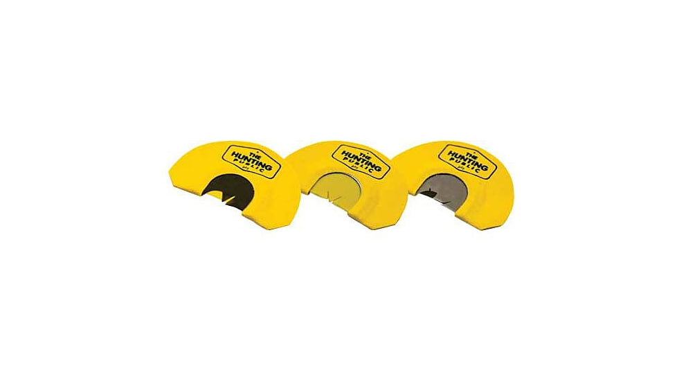 Woodhaven Calls The Hunting Public Custom Mouth Call, 3 Pack, Black/Red/Green, WH227