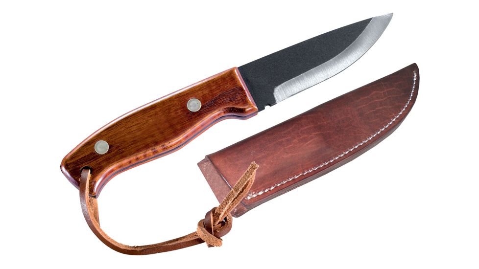 WoodmanS Pal J. Wayne Fears Knife with Sheath, Deer Hunters Knife, Leather Sheath 173710