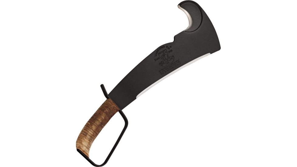 WoodmanS Pal Premium Machete, Brown military style soft leather grip WP284LT