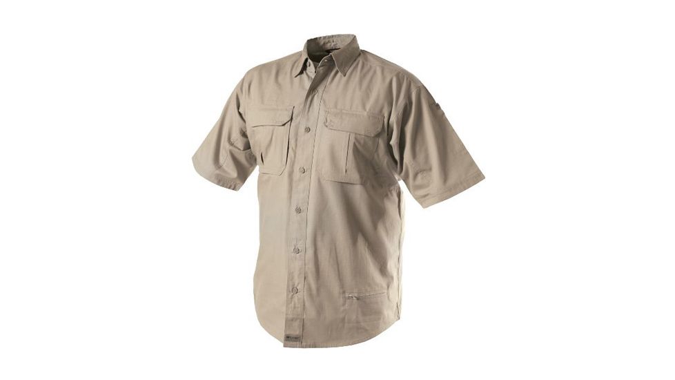 Woolrich Tactical Elite Men's Lightweight Short Sleeve Operator Shirt, Khaki, S WL44914TNRS