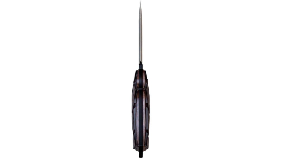 WOOX Rock 62 X-GRIP Fixed Blade Knife, 4.25in, Mil-Spec Black, Drop Point, Brown, BU.KNF001.18