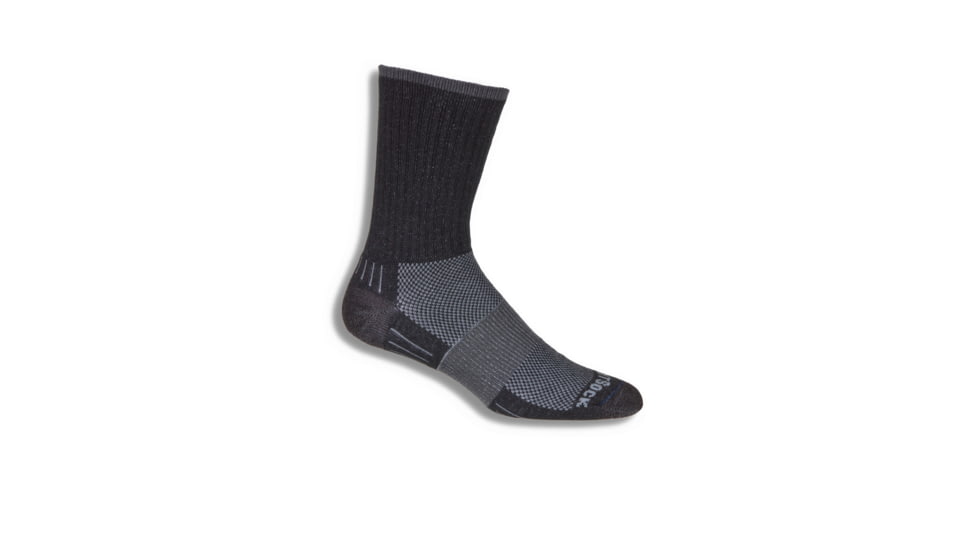 Wrightsock Escape Crew Sock, Black, Extra Large, 9564.03