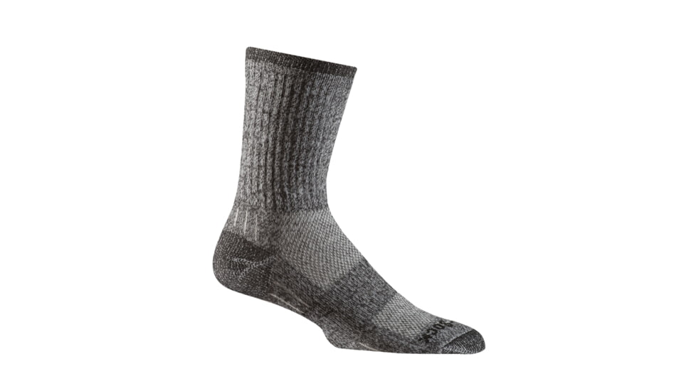 Wrightsock Escape Crew Sock, Black Twist, Large, 9563.5301