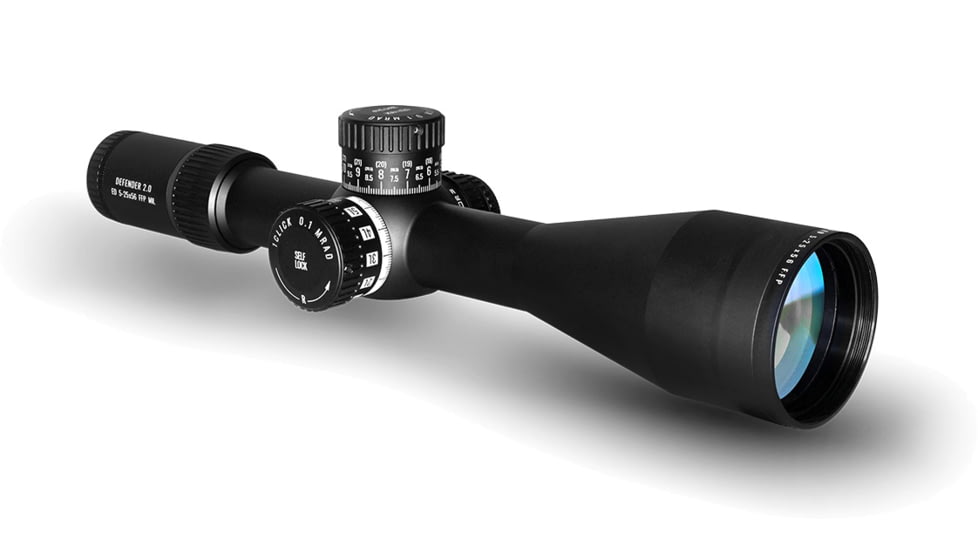Wulf Optics Defender 2.0 ED 5-25x56mm 34mm Tube Rifle Scope, First Focal Plane, W-MIL5 Reticle, Black, WU9152