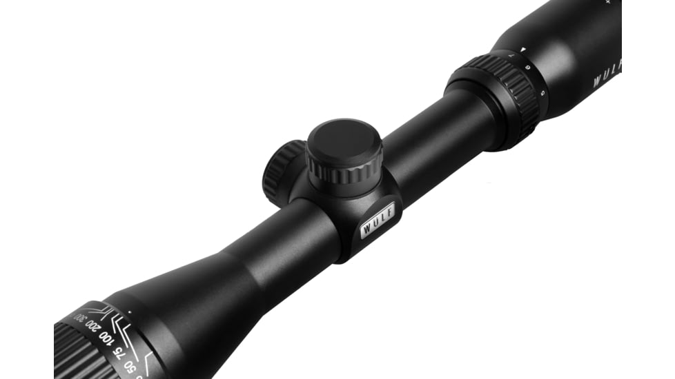 Wulf Optics Fireball 4-12x50 AO Rifle Scope, 1in Tube, Second Focal Plane, Half Mil-Dot Reticle, Black, WU9101