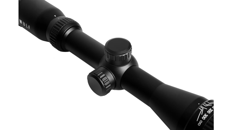 Wulf Optics Fireball 4-12x50 AO Rifle Scope, 1in Tube, Second Focal Plane, Half Mil-Dot Reticle, Black, WU9101