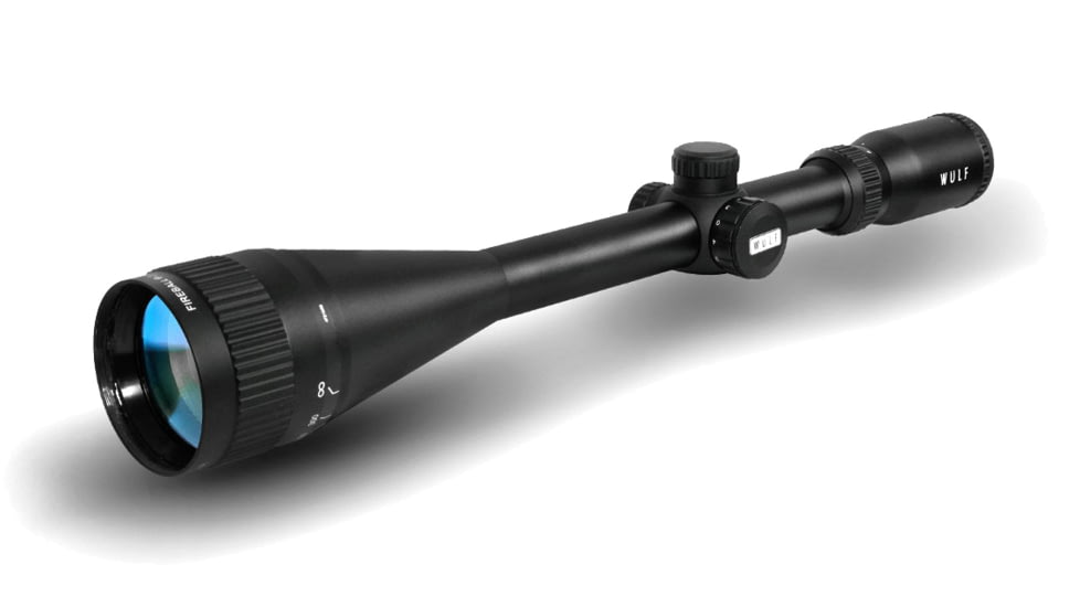 Wulf Optics Fireball LR 6-24x50mm 1 inch Tube Rifle Scope, Second Focal Plane, Half Mil-Dot Reticle, Black, WU9117