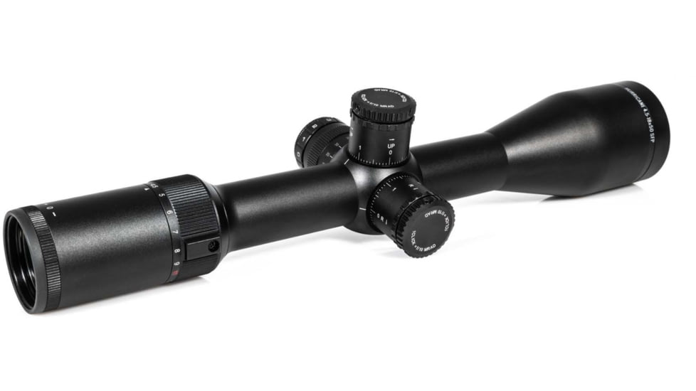 Wulf Optics Hurricane 4.5-18x50 Rifle Scope, 30mm Tube, Second Focal Plane, Red/Green Half Mildot Reticle, Black, WU9104