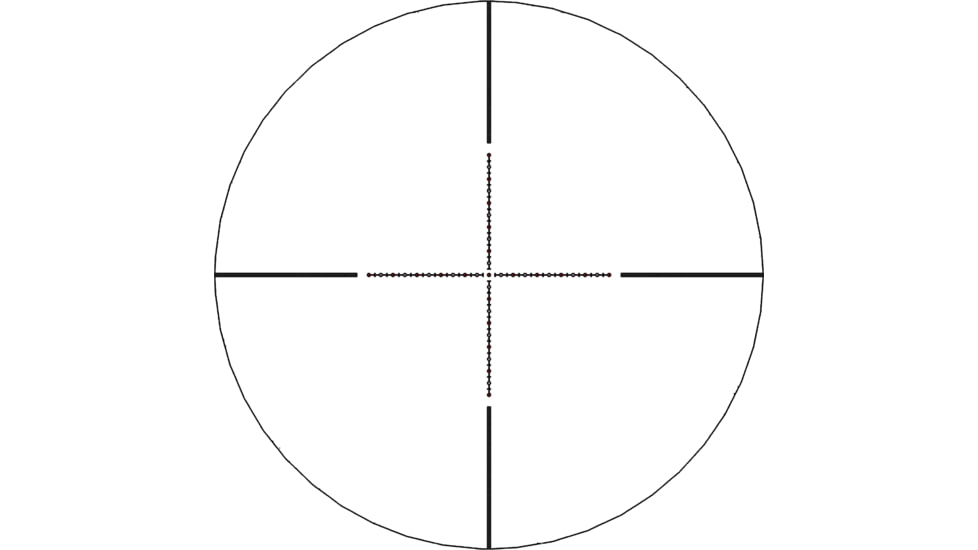 Wulf Optics Hurricane 6.5-25x50 Rifle Scope, 30mm Tube, Second Focal Plane, Red/Blue Half Mildot Reticle, Black, WU9105