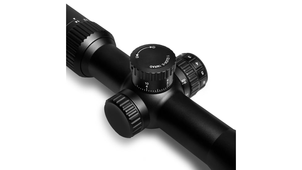Wulf Optics Hurricane Compact 4-14x44mm 30mm Tube Rifle Scope, Second Focal Plane, W-MIL1 Illuminated Reticle, Black, WU9115