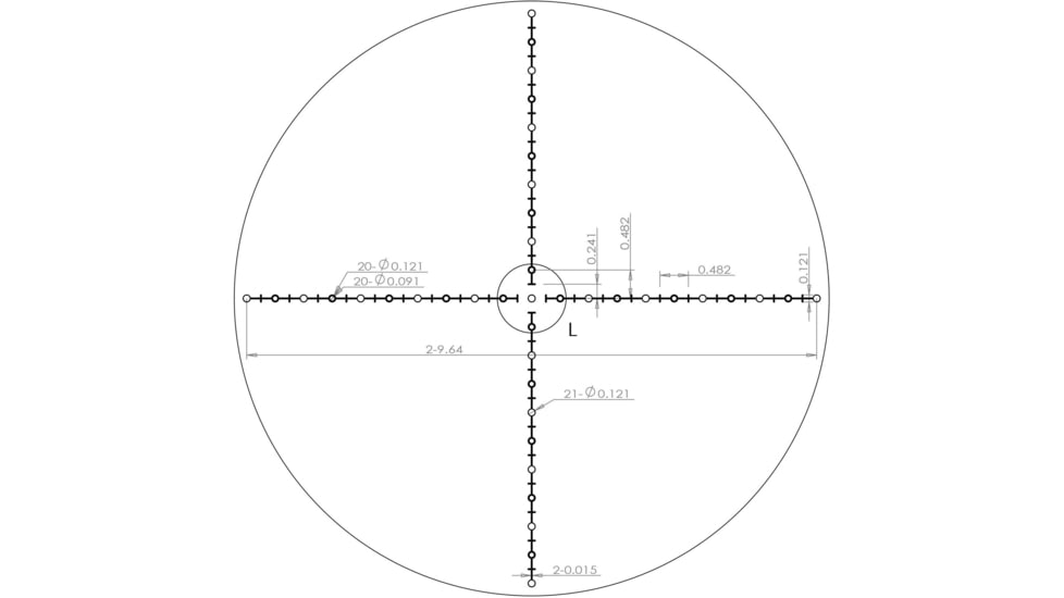Wulf Optics Hurricane Lite 4.5-18x50mm Rifle Scope, 30mm Tube, Second Focal Plane, Non Illuminated Half Mildot SF Reticle, Black, WU9109