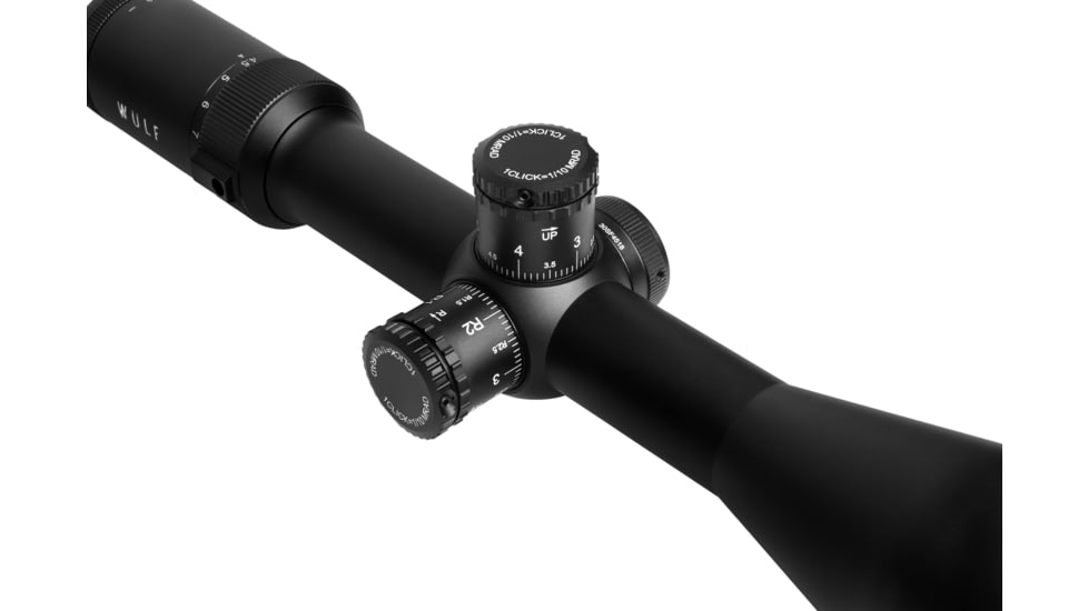 Wulf Optics Hurricane Lite 4.5-18x50mm Rifle Scope, 30mm Tube, Second Focal Plane, Non Illuminated Half Mildot SF Reticle, Black, WU9109