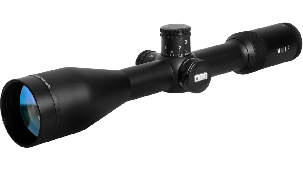 Wulf Optics Hurricane Lite 4.5-18x50mm Rifle Scope, 30mm Tube, Second Focal Plane, Non Illuminated Half Mildot SF Reticle, Black, WU9109