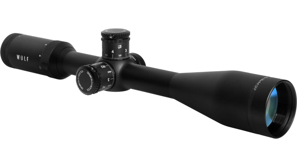 Wulf Optics Lightning 4.5-18x44mm Rifle Scope, 1in Tube, Second Focal Plane, Half Mildot Reticle, Black, WU9111