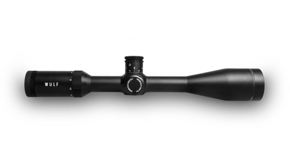 Wulf Optics Lightning 4.5-18x44mm Rifle Scope, 1in Tube, Second Focal Plane, Half Mildot Reticle, Black, WU9111