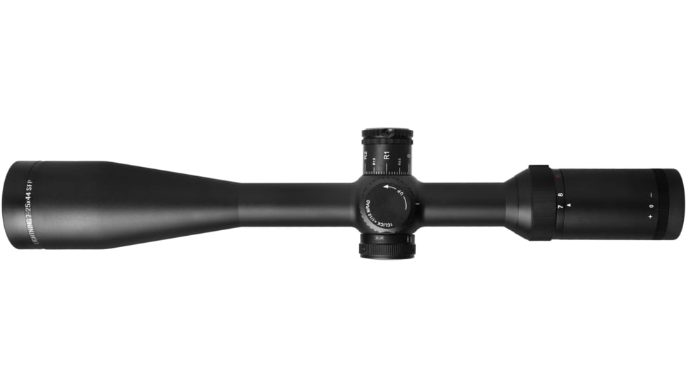 Wulf Optics Lightning 7-25x44 Rifle Scope, 1in Tube, Second Focal Plane, Half Mil-Dot Reticle, Black, WU9103