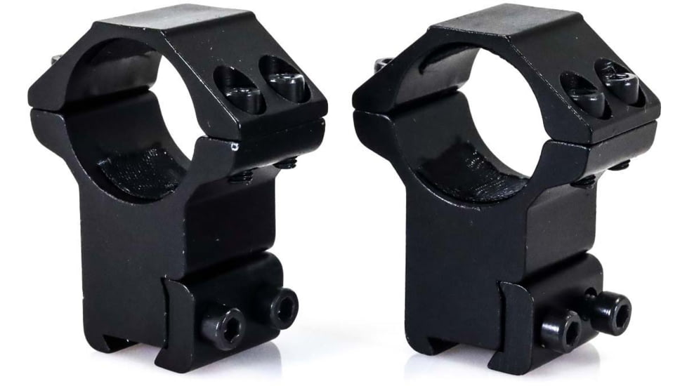 Wulf Optics Match Rifle Scope Rings, High, 09-11 mm, Black, 1, WU5017