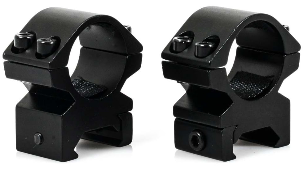Wulf Optics Match Rifle Scope Rings, Medium, Picatinny, Black, 1, WU5009