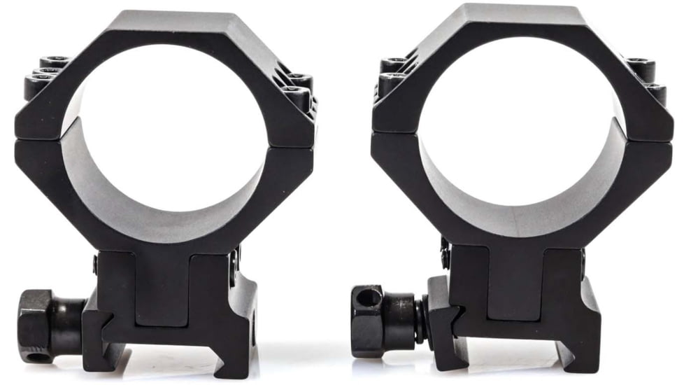 Wulf Optics WULF 40 MOA Adjustable 2 Piece Rifle Scope Rings, 6 Screw, Picatinny, Black, 34mm, WU8022