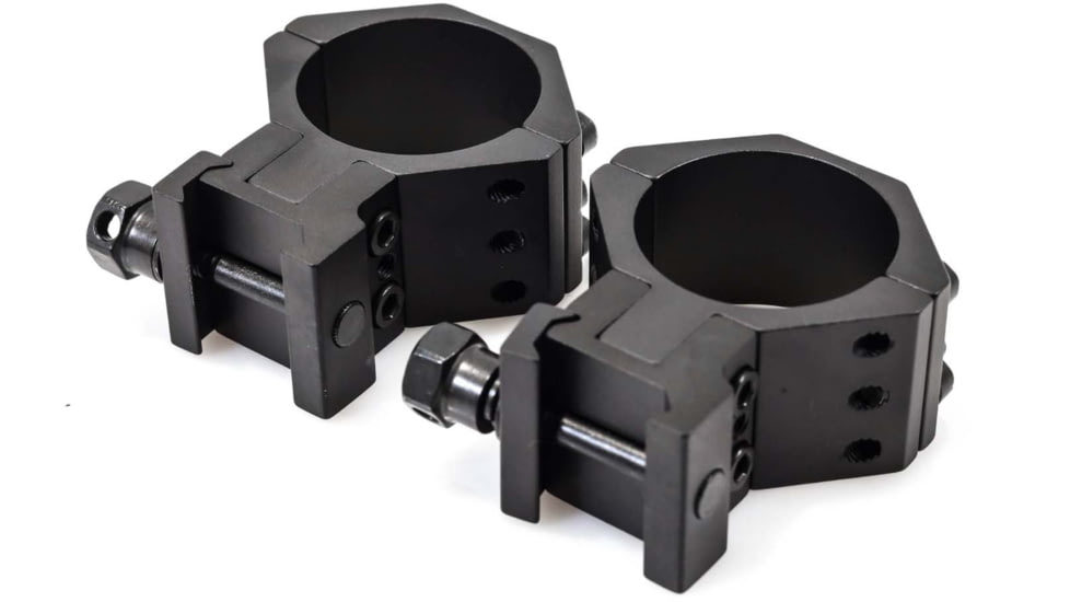 Wulf Optics WULF 40 MOA Adjustable 2 Piece Rifle Scope Rings, 6 Screw, Picatinny, Black, 34mm, WU8022