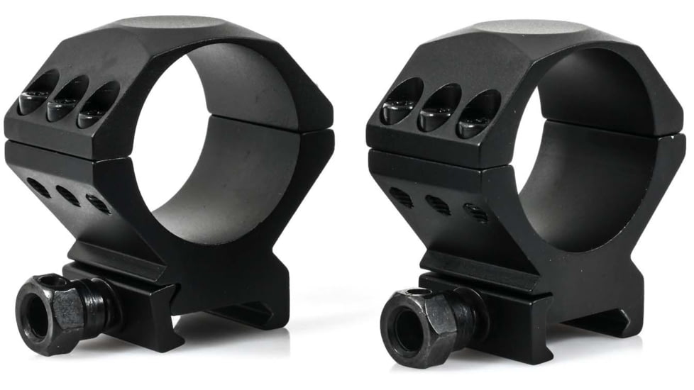 Wulf Optics Wulf Tactical Rifle Scope Rings, 6 Screw, Medium, Black, 34mm, WU8005