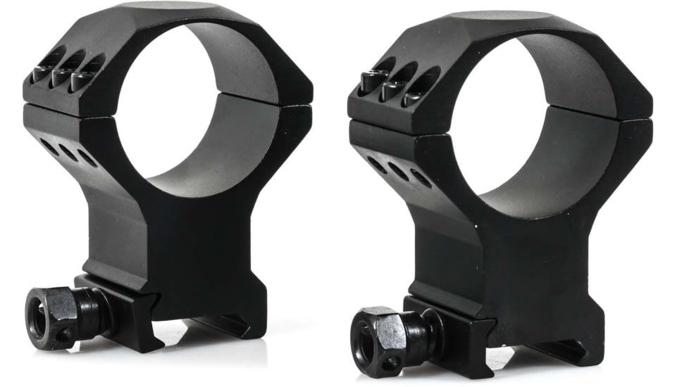 Wulf Optics Wulf Tactical Rifle Scope Rings, 6 Screw, X-High, Black, 34mm, WU8007