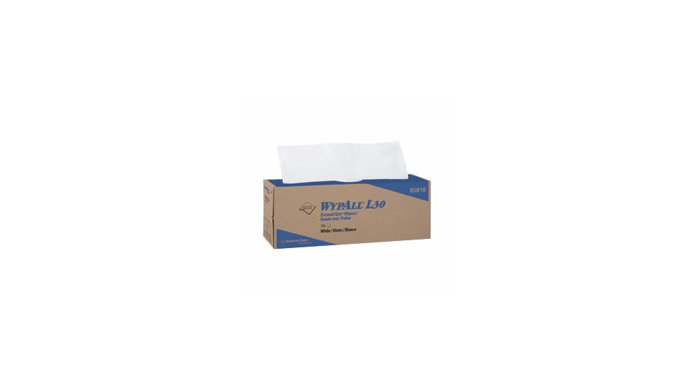 Wypall L30 Wipers, Pop-Up Box, White, 10.0in.x10.8in. 3086