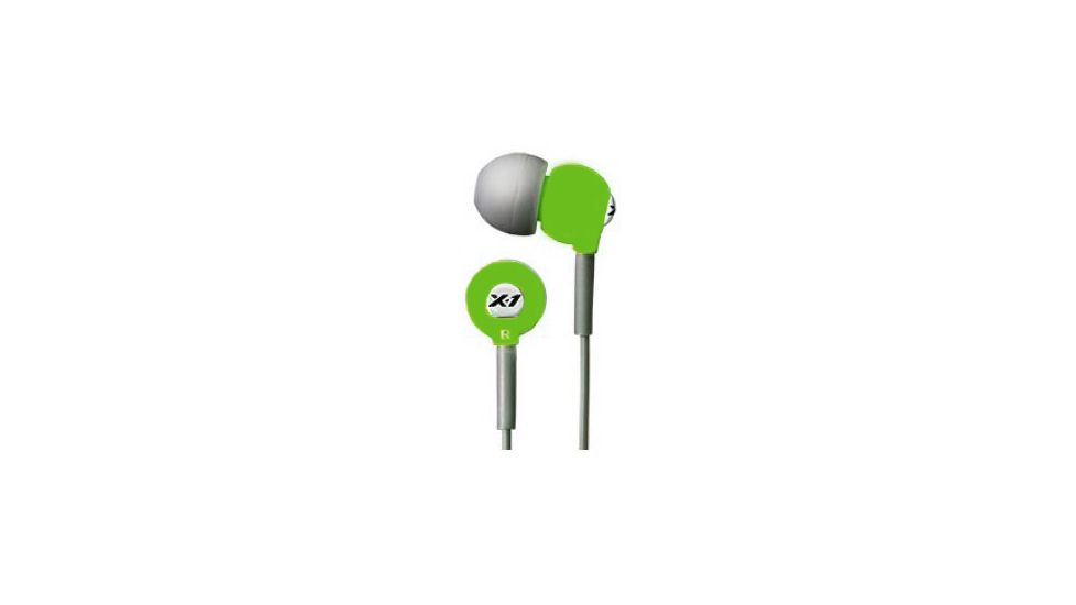 X-1 Audio Flex Waterproof Headphones -Envy Green H2O-CB1-GN