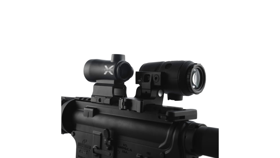 X-Vision MAAG 3x Red Dot Magnifier, 22mm, 2.5 in, 1/3 Co-Witness, Black, Small, MG1