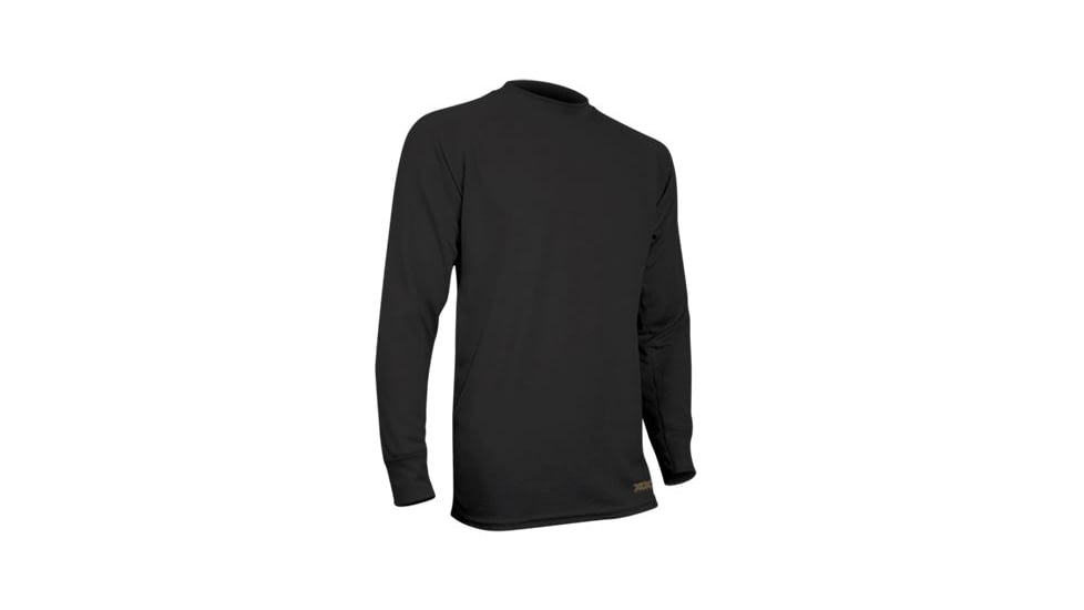 XGO Mens Phase 2 Flame Retardant Long Sleeve Crew, Black, 2XL 2F11A-2XL-60
